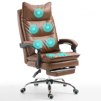 

Office Chair Home Study Room Chaise Multifunction Office Computer Chair Reclining Boss Swivel Massage Chair Silla Gamer