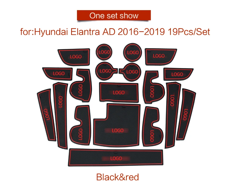 Противоскользящий коврик для hyundai Elantra AD Avante Super Elantra Sport Gate Slot Coaster