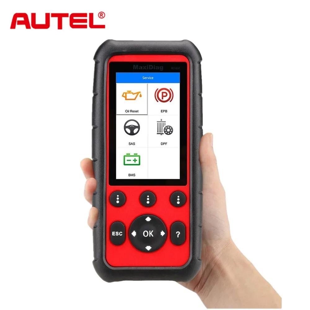 Autel MaxiDiag MD808 устройство считывания кода транспортного средства профессиональный сервис сканирующий инструмент для двигателя/трансмиссии/SRS/ABS/EPB/сброса масла