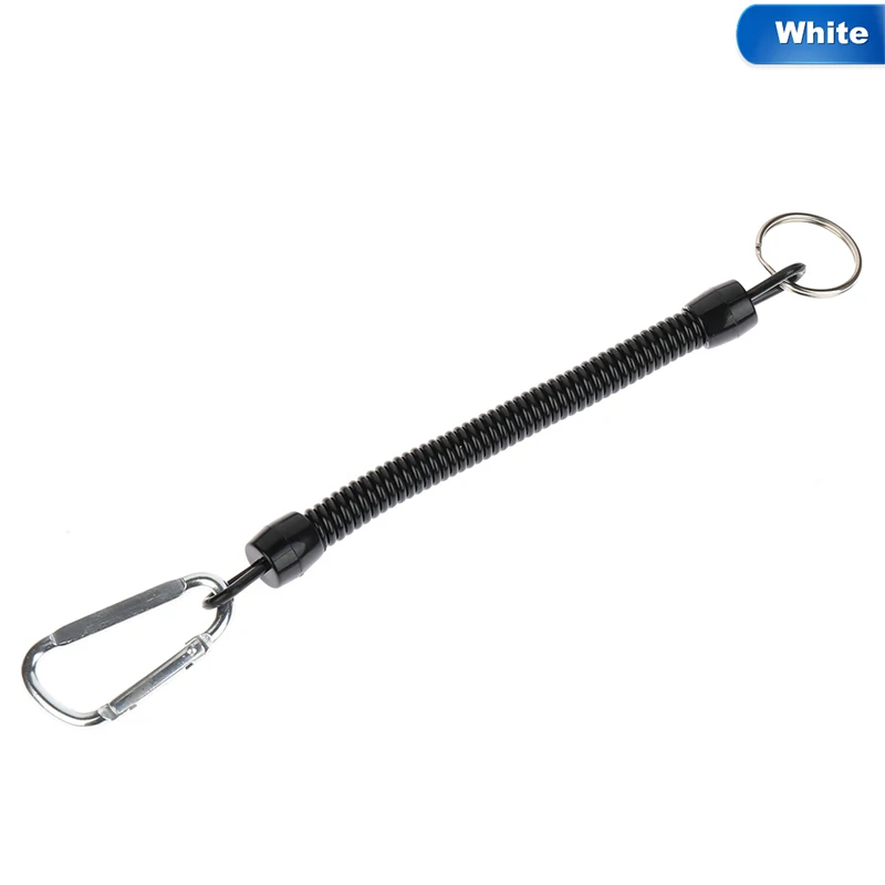 PureLeisure 1 шт./лот рыболовный шнурок Пружинные веревки для кемпинга безопасные плоскогубцы зажимы для губ снасти рыболовные инструменты рыболовные принадлежности - Цвет: Белый