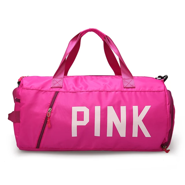 2018 New red Black Grey pink Gym Bag for Women Shoulder Sports Bag for