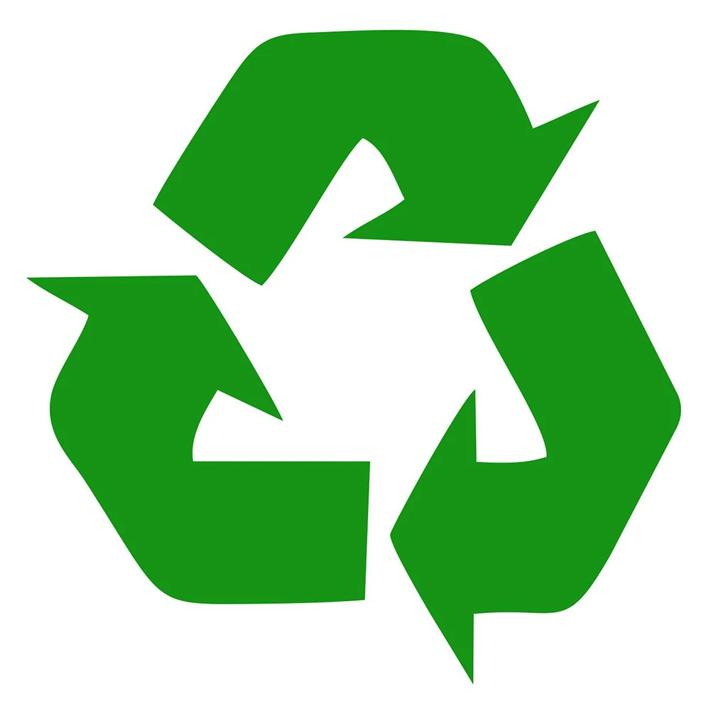 Recycle Symbol 5 дюймов виниловая наклейка зеленый