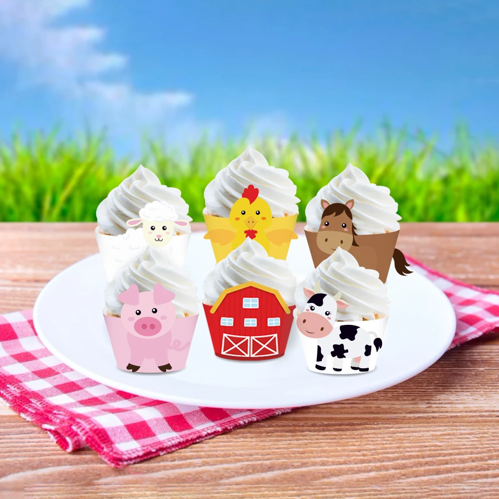Baby Talk Cartoon Animals Sheep Pig Cow Cat 100/% Cotton Fabric