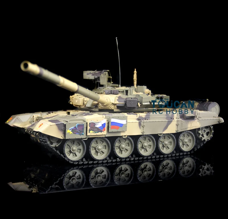

US Stock Fast Free 2.4Ghz HengLong 1/16 Scale Plastic Version Russian T90 RTR RC Tank Model 3938 TH00150