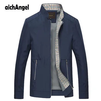 

Men Autumn Jackets and Coats Jaqueta Masculina Male Causal Fashion Slim Fitted Large Size Zipper Jackets Hombre