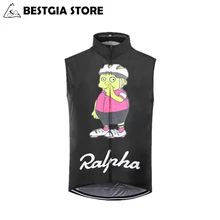 Ветрозащитный велосипедный жилет мультфильм велосипедный жилет без рукавов дорожный трек MTB термобелье Аэро Велоспорт Джерси человек итальянский жилет