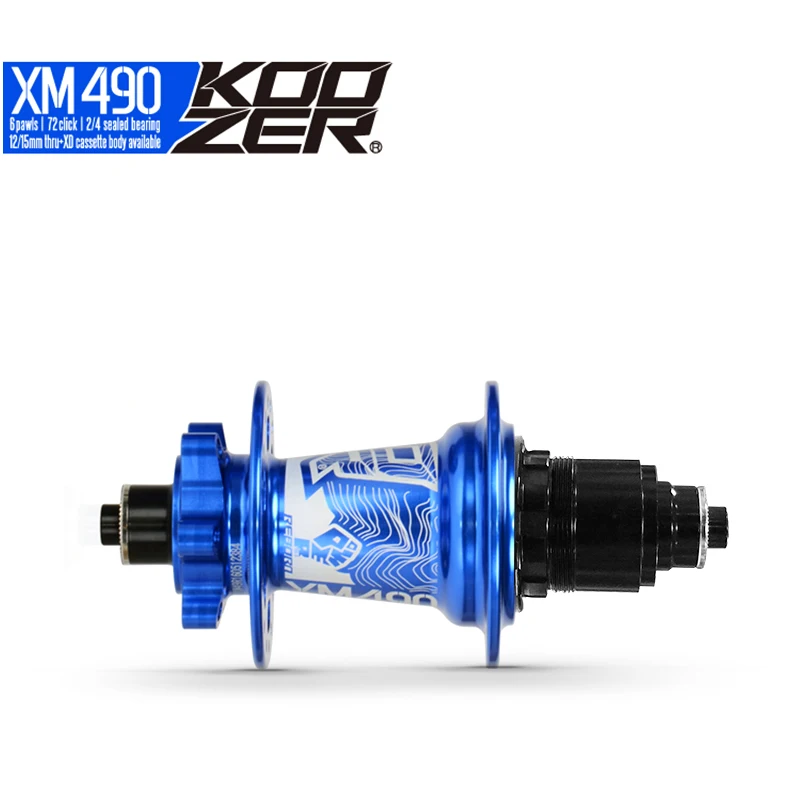 Koozer XM490 задняя велосипедная ступица Sram XD Кассетный корпус ступицы герметичный 4 подшипника для горного велосипеда Задняя Ступица 10*135 мм QR 12*142 мм через 32 отверстия