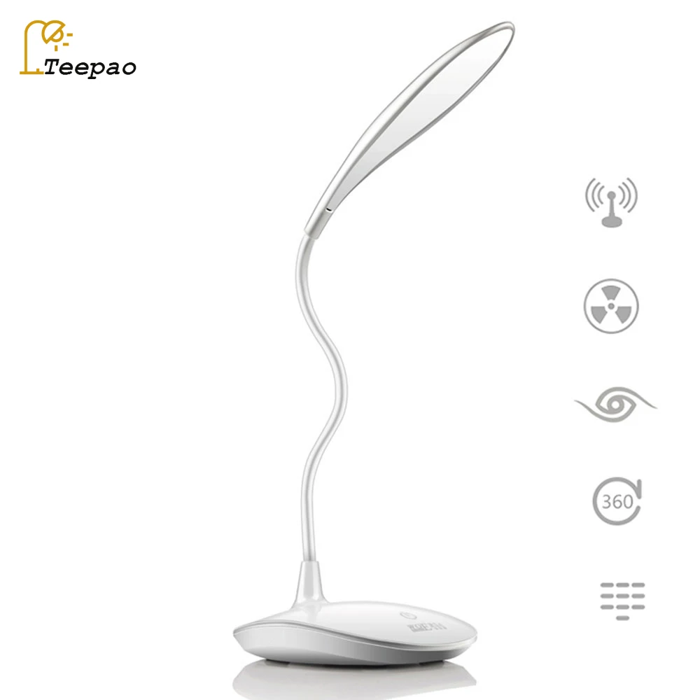 

2018 Led Reading Lamp 5W Rechargeable Led Desk Lamp 3 Brightness Levels Indoor Led Table Light Touch Control Lampes