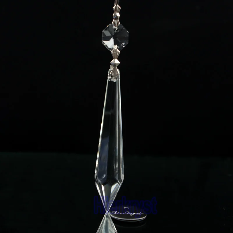 HIERKRYST 20 шт./лот прозрачное стекло люстры кристаллы Ламповые призмы части Висячие Подвески 100 мм 3,9"# 1904B