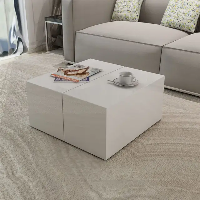 Vidaxl Coffee Table High Gloss White In Tables From Furniture Vidaxl Coffee Table High Gloss White