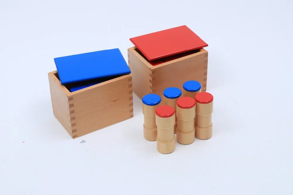 Baby Rattle Wooden Motenssori Sound Boxes Early Educational Vocal Toys, Gift for Baby 03 Year