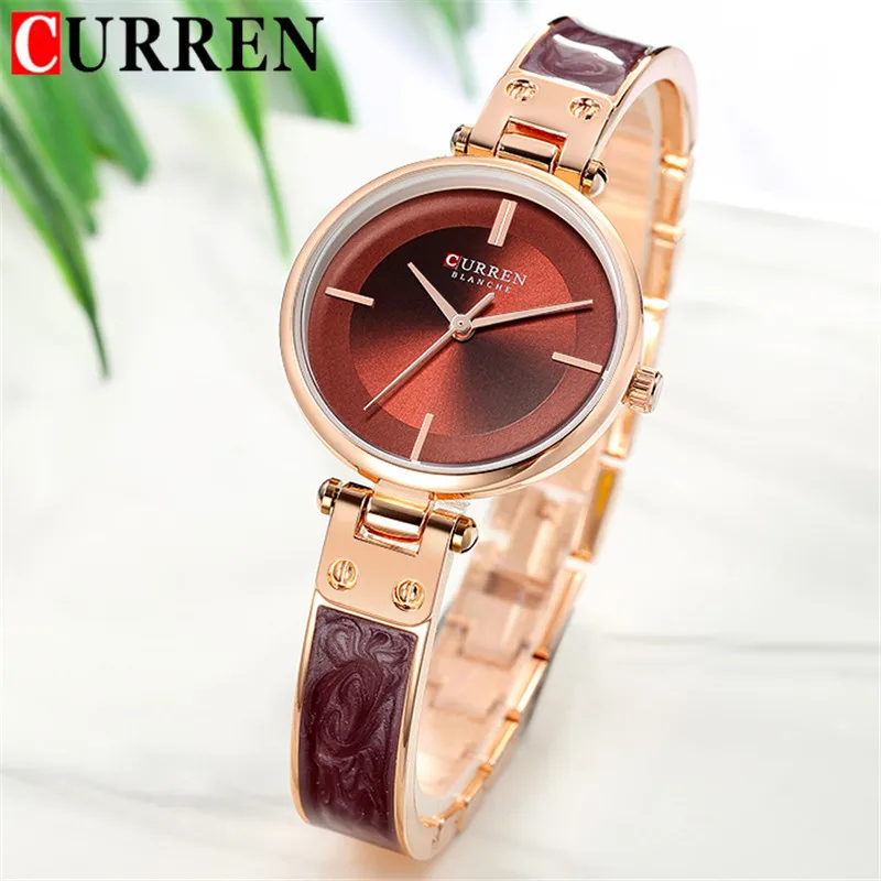 

CURREN Fashion Women Watches Top Brand Luxury Ladies Girl Wrist Watch Stainless Steel Bracelet Classic Casual Female Clock 9058