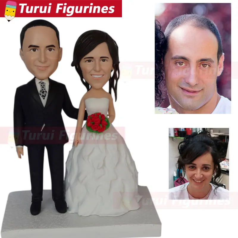 Фигурка из полимерной глины с мультяшным изображением bobblehead на заказ