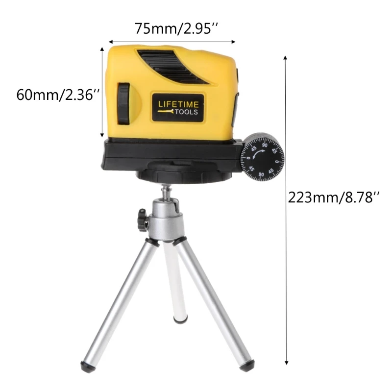 

4in1 360° Rotary Laser Level Self-Levelling Cross Line Measuring + Tripod Stand 649E