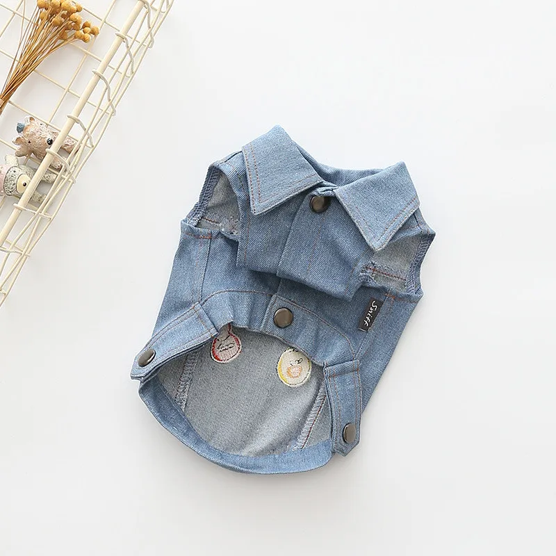 Denim Pet Dogs Clothes French Bulldog Jeans For Yorkshire Chihuahua Teddy Dogs Cowboy Clothing Autumn And Winter Coat Jeans4