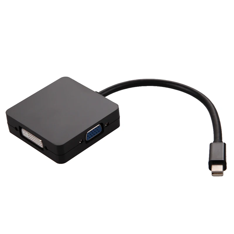 3 в 1 DP к DVI VGA HDMI аудио видео кабель адаптер мини дисплей порт Thunderbolt DVI/VGA/HDMI для