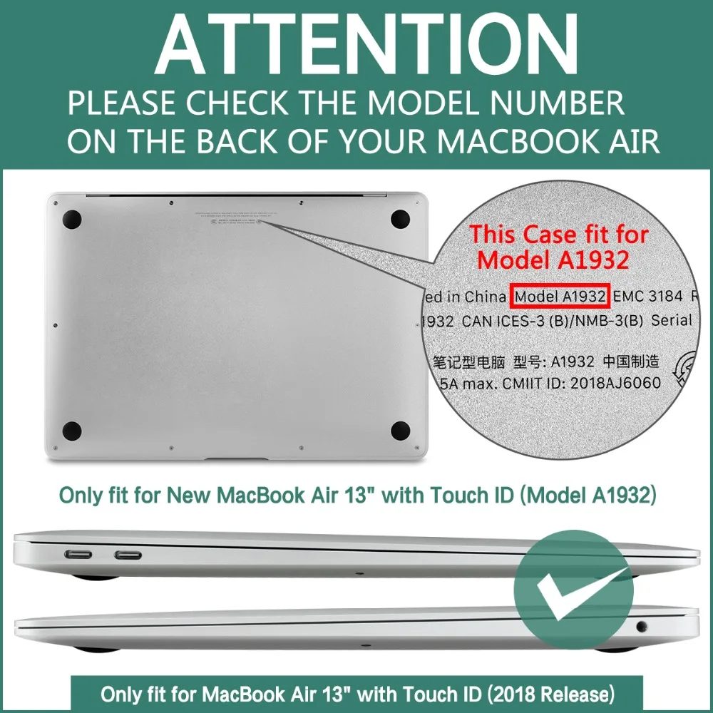 Силиконовый чехол для клавиатуры нового Macbook Air 13 2018 Retina Model A1932|Чехлы клавиатуры| |