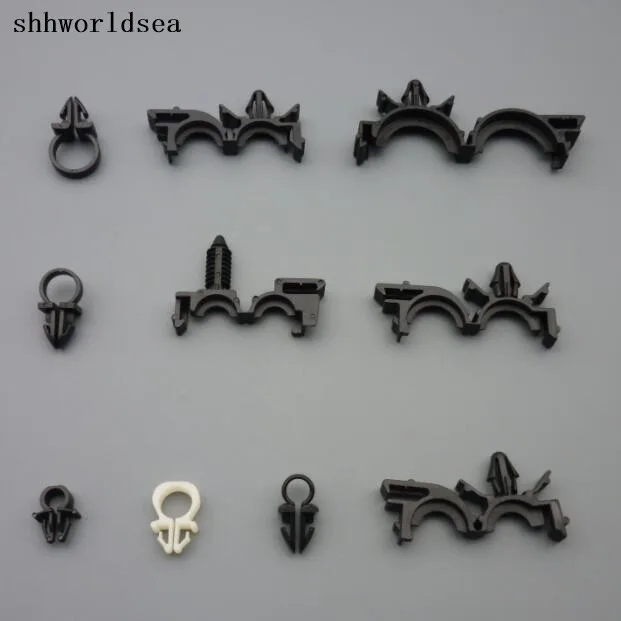 shhworldsea 100pcs car fasteners tube cable routing clip for holding ...