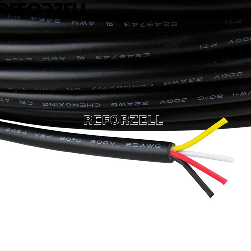 Изолированный медный Удлинительный кабель 2С/3C/4C 22AWG с покрытием из чистого