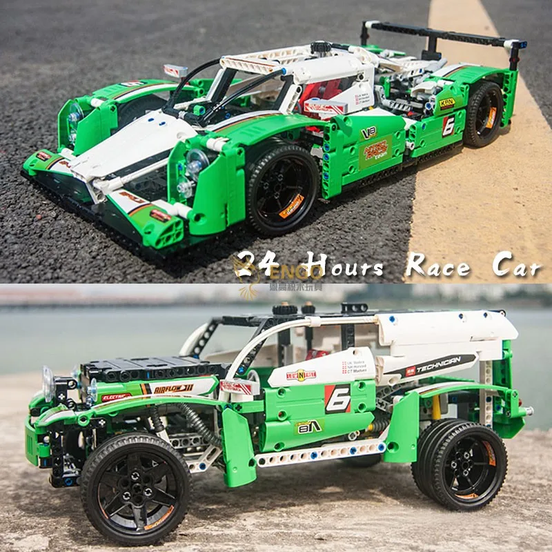 

Decool 3364 DECOOL Technic 24-Hour Race Car SUV city model building blocks brick boy Toys childrens compatible legos 42039 20003