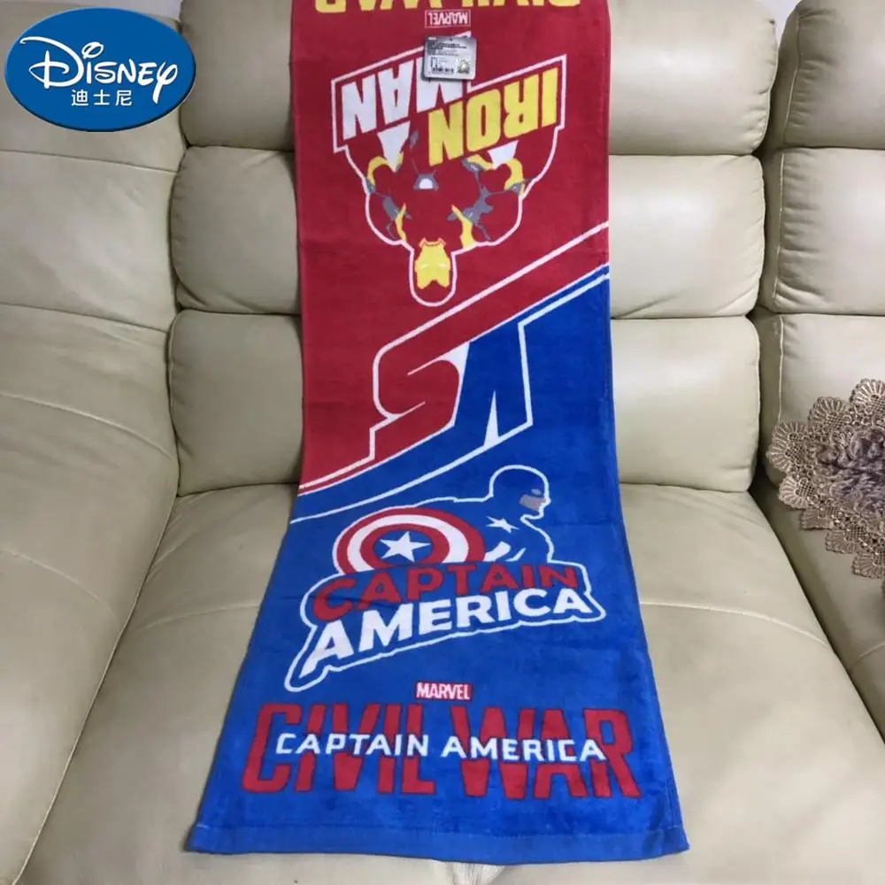 Sport towel  Gym Jogging Cotton Cartoon Towel  bath towel Beach Towel The Avengers  Outdoor Adult  Children towel