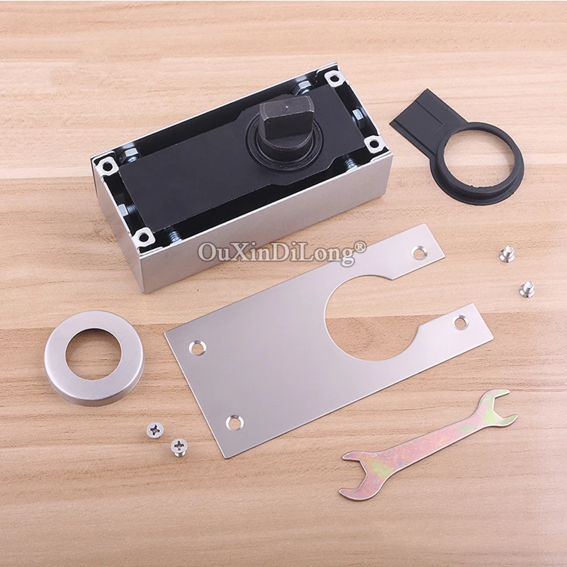 High Quality 1Set Heavy Duty Door Pivot Hinges 360 Degree Rotary Floor Spring Door Hinges Install Up and Down Load-bearing 400KG