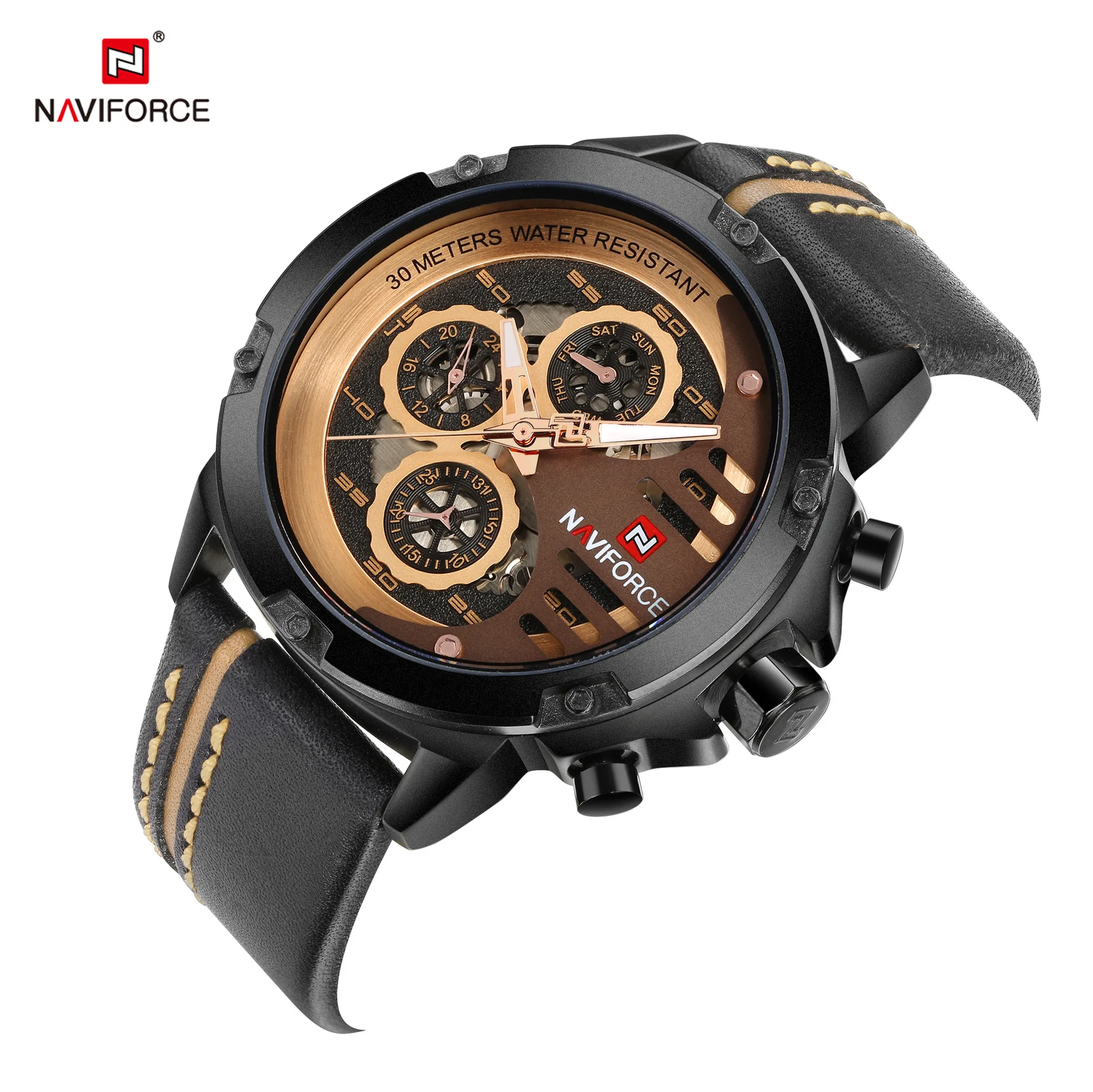 best luxury brand Naviforce For men S Watch Chronograph 24 hours date