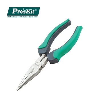 

1PK-709DS Pro'sKit Double Color Titanium Gold Long Nose Pliers Cable Cutter Stripper Multifunctional Pliers Electronics Repair