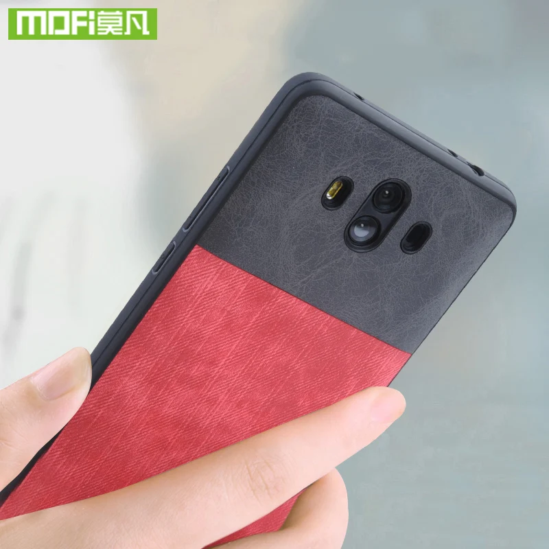 

For Huawei Mate 10 Pro Case For Huawei Mate 10 Case Cover Jeans Leather Magnetic Car stick Original Mofi Mate 10 Pro Case Bumper