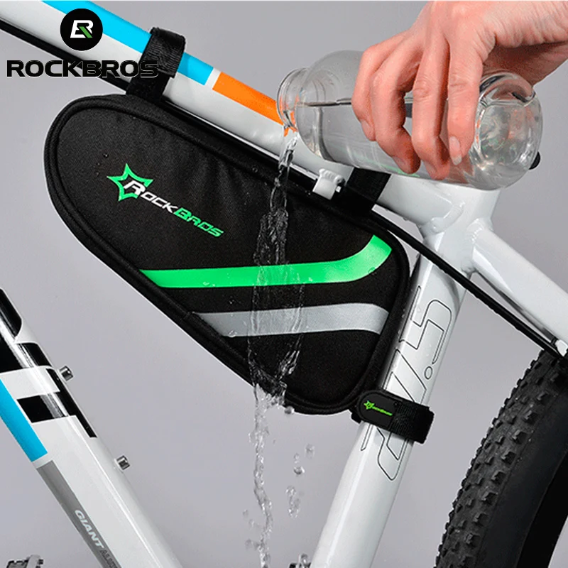 

ROCKBROS MTB Road Bike Frame Front Triangle Bike Tube Bags Waterproof Cycling Bicycle Bags Rainproof Bicycle Repair Tool Pannier