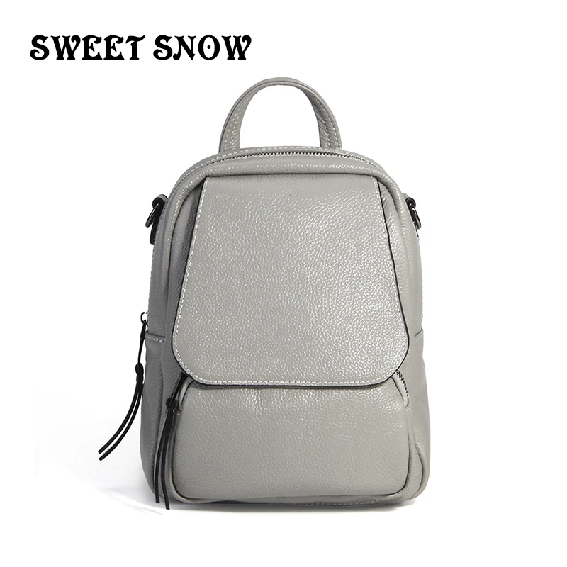 

mochila feminina Vintage ladys Multifunction Leather Backpack Female Shoulder Bag Sac A Dos Fashion Travel Back Pack