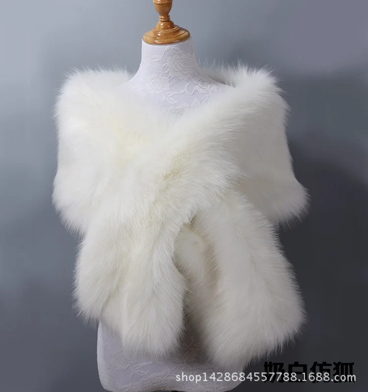 Теплый искусственный мех Свадебная обертка зимняя разноцветная Свадебная болеро шаль свадебное пальто аксессуары свадебная накидка пальто Лидер продаж LT035