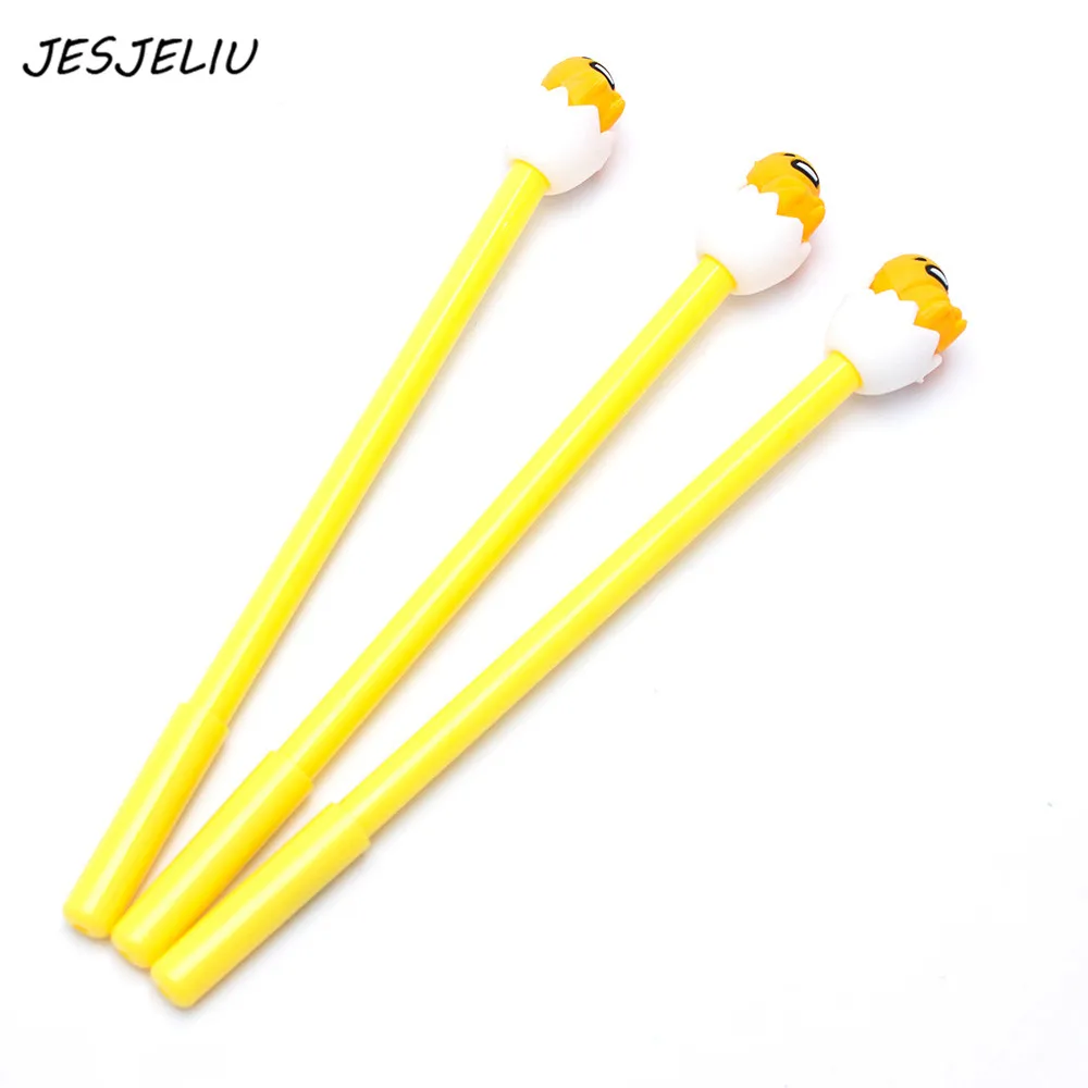 

Cute Kawaii Gudetama Lazy Egg Silicone Head Gel Pen Student Writing School Office Supply Stationery Promotion Gift