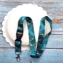 Модные бирки с листьями, ремешок на шею, ремешки для ключей, ID карты, проездной, для спортзала, мобильного телефона, USB, держатель для бейджа, сделай сам, Висячие веревки, Лариат, ремешки