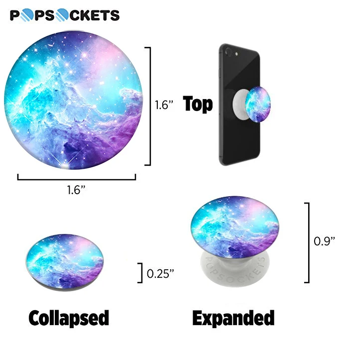 

Expand Phone Holder popsoket Colourful pocket socket Collapsible Grip & Stand Попсокет for Phones and Tablets - Starry Sky