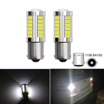 

2Pcs Car LED Reverse Lamp 1156 BA15S P21W Brake Lights Turn Signal Light Backup Bulbs For Ford Focus Mondeo Kuga S-MAX Wins