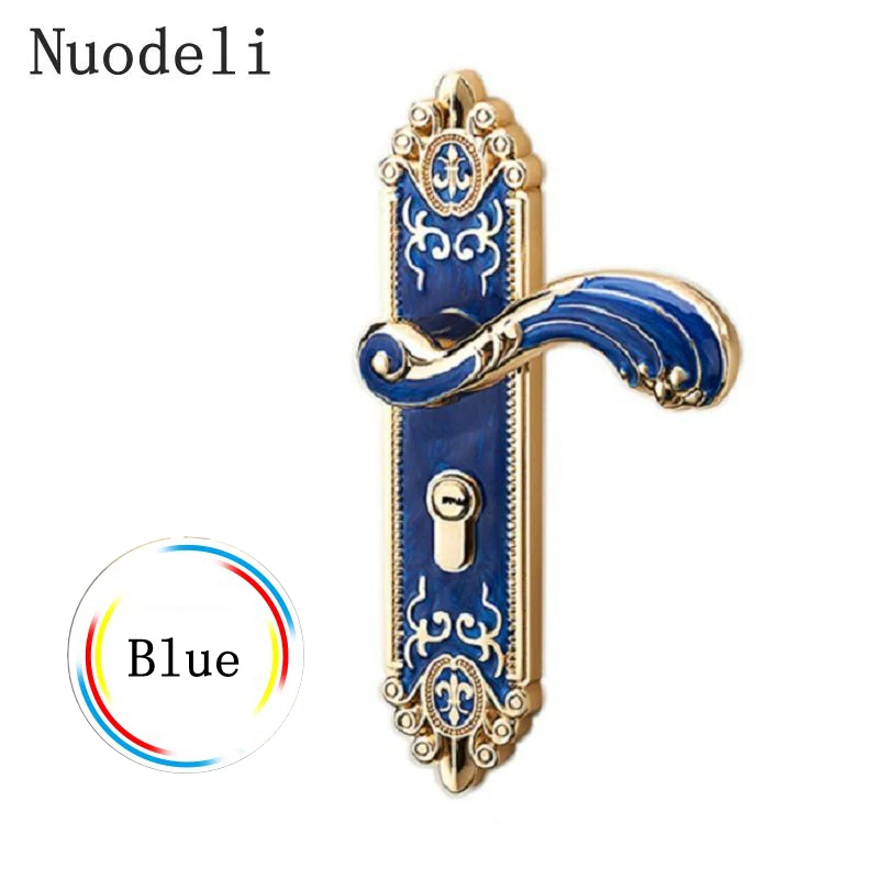 

Nuodeli Bedroom Solid Door Lockset High Quality Interior Door Suit with European Classic Door Handle