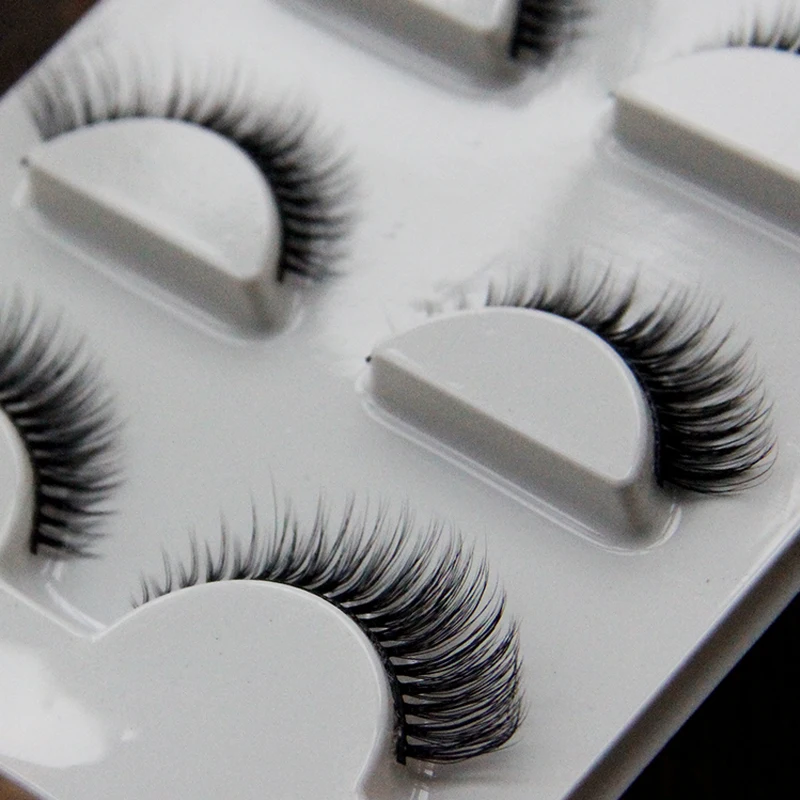 The new 3D 04 pure hand dimensional multi layer false eyelashes black