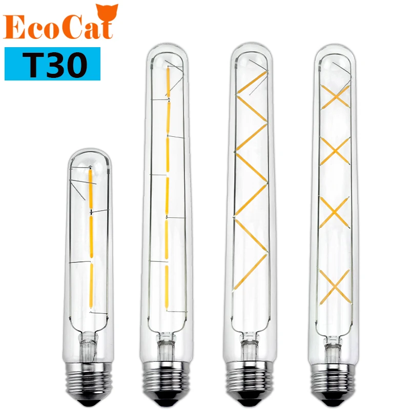 

LED Filament Light Vintage LED Bulb Lamp 3W 6W 7W 8W 220V E27 T185 T300 Antique Retro Edison LED light Candle Light Lamp