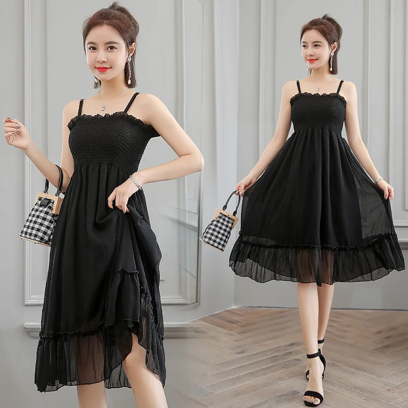Female Summer Dress New Fashion Clothes Women Sexy Sleeveless Long Chiffon Dresses | Женская одежда