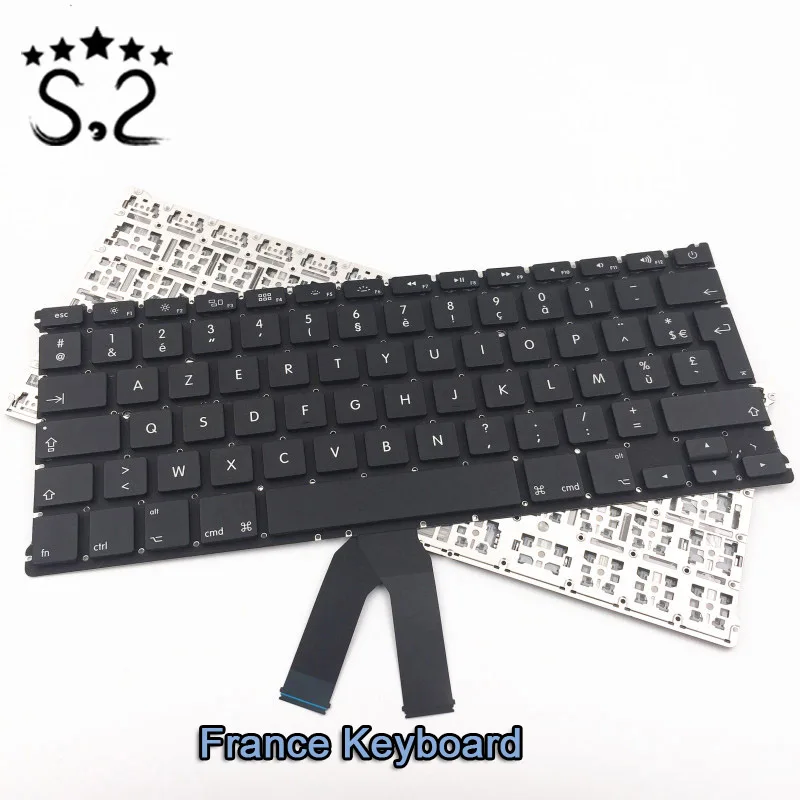 

New A1369 A1466 France/German/Italy/Spain/Russian/Korea/UK/US Keyboard for Macbook Air 13.3 inch laptop keyboard 2010-2015 year