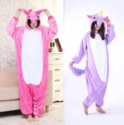 Единорог tenma Комбинезоны единорог пижамы Единорог Onesie Единорог Косплэй костюм унисекс аниме балахон животных пижамы для взрослых детей