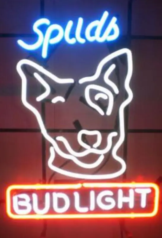 Custom Made Spuds Bud Light Gl Neon Sign Beer Bar Custom Made Spuds Bud Light Gl Neon