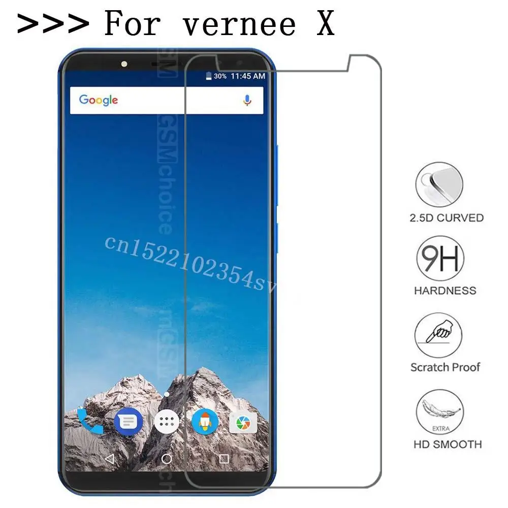 

Smartphone Tempered Glass for Vernee X VerneeX 9H Explosion-proof Protective Film Screen Protector cover phone