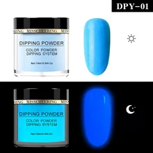 Горячая Распродажа, ночной художественный блеск, погружающийся Флуоресцентный порошок, пигмент, ультратонкая блестящая сияющая пудра для ногтей