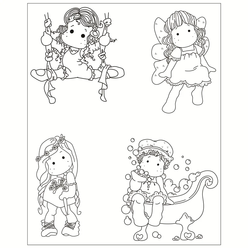 Download New Alphabet Transparent Silicone Clear Rubber Stamp Sheet Cling Scrapbooking DIY Cute Pattern ...