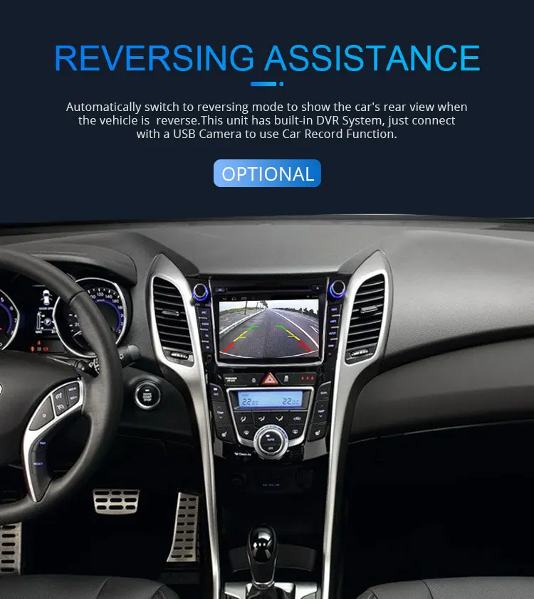 Discount LJHANG 2 Din Android 9.0 Car DVD Player For HYUNDAI i30 Elantra GT 2012-2016 GPS Navi WIFI Multimedia Auto Radio Headunit Stereo 11