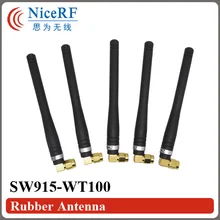 4 шт./лот sw915-wt100 915 мГц усиления 3.0 дБи резиновая Телевизионные антенны с SMA головка для беспроводной модуль