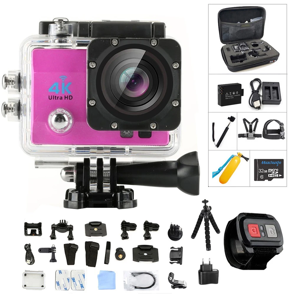 

Action Camera 4K Ultra HD WIFI gopro hero 4 Stlye 1080P/30fps 2.0 LCD 170 Lens Diving Waterproof 30M DV Helmet Cam Sports Camera