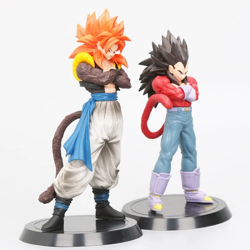 18-21 см Super Saiyan 4 Son Goku Vegeta Gogeta Аниме Фигурки игрушки Dragon Ball Z GT Коллекция Модель Brinqudoes